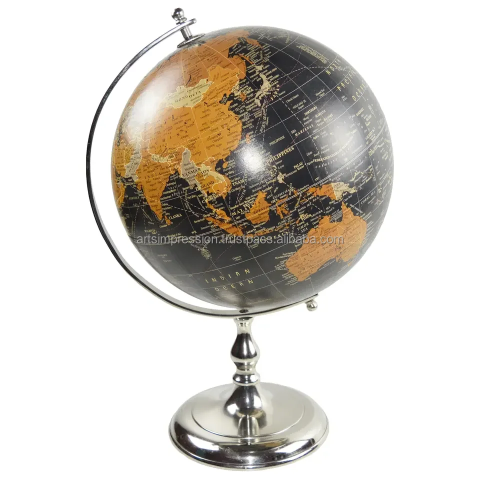 attractive globe handmade full of brass Office home Decoration Globe Stand nautical study living room for gift items globe 2024
