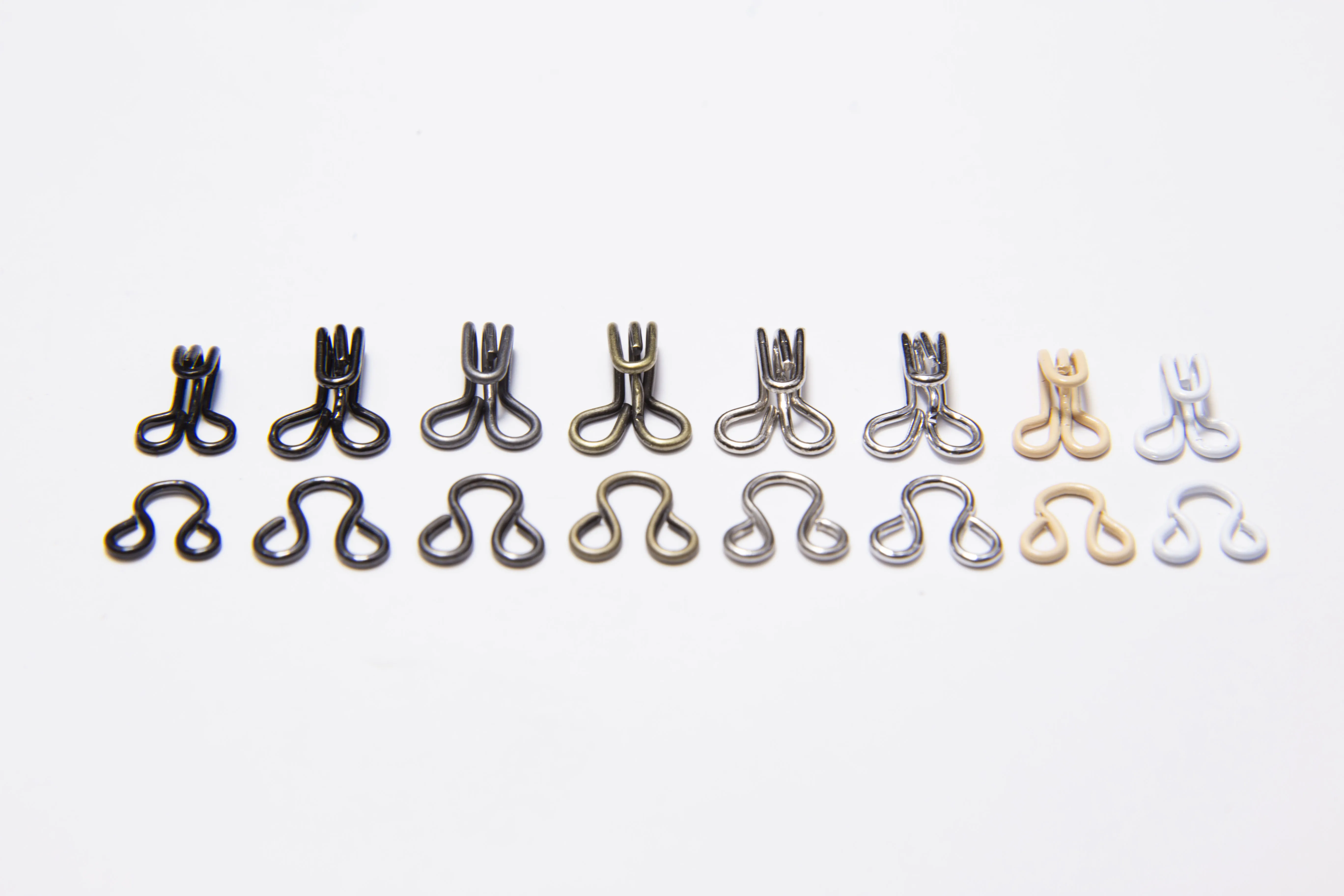 8.2mm Taiwan Made Rounded Hook and Eye for sewing wedding gown