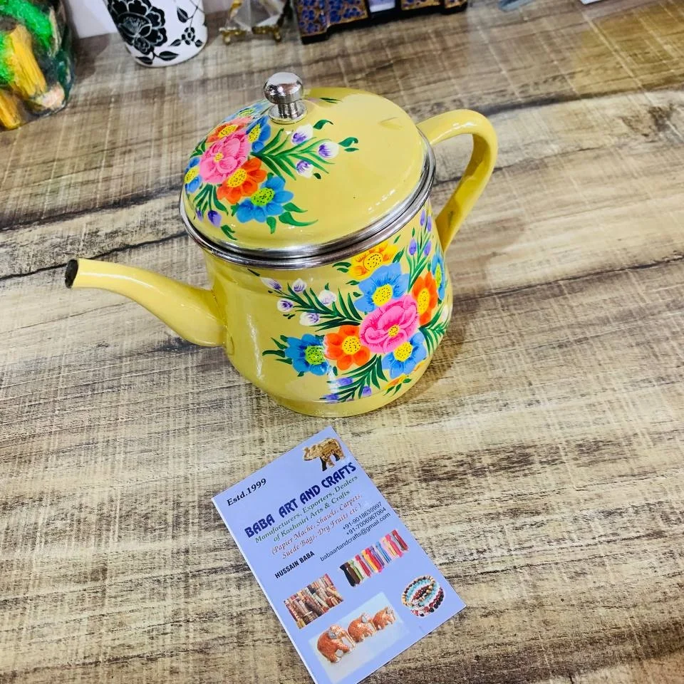 Indian Tea pots, stainless steel tea pots, hand painted tea kettles