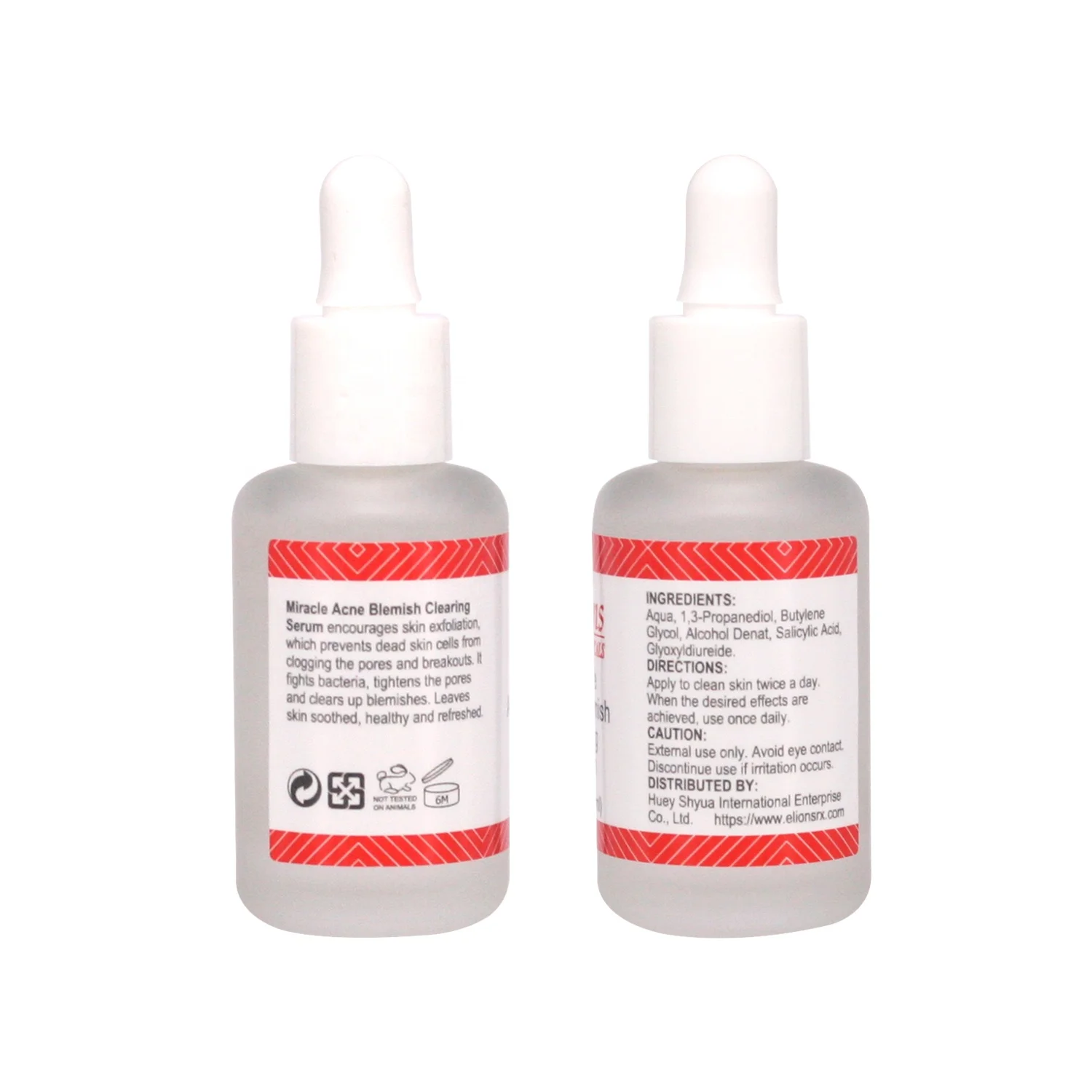 B.H.A 2% S Acid Anti Acne-Caused Bacteria Facial Serum Diminishes Blackheads and Clogged Pores for Skin Care
