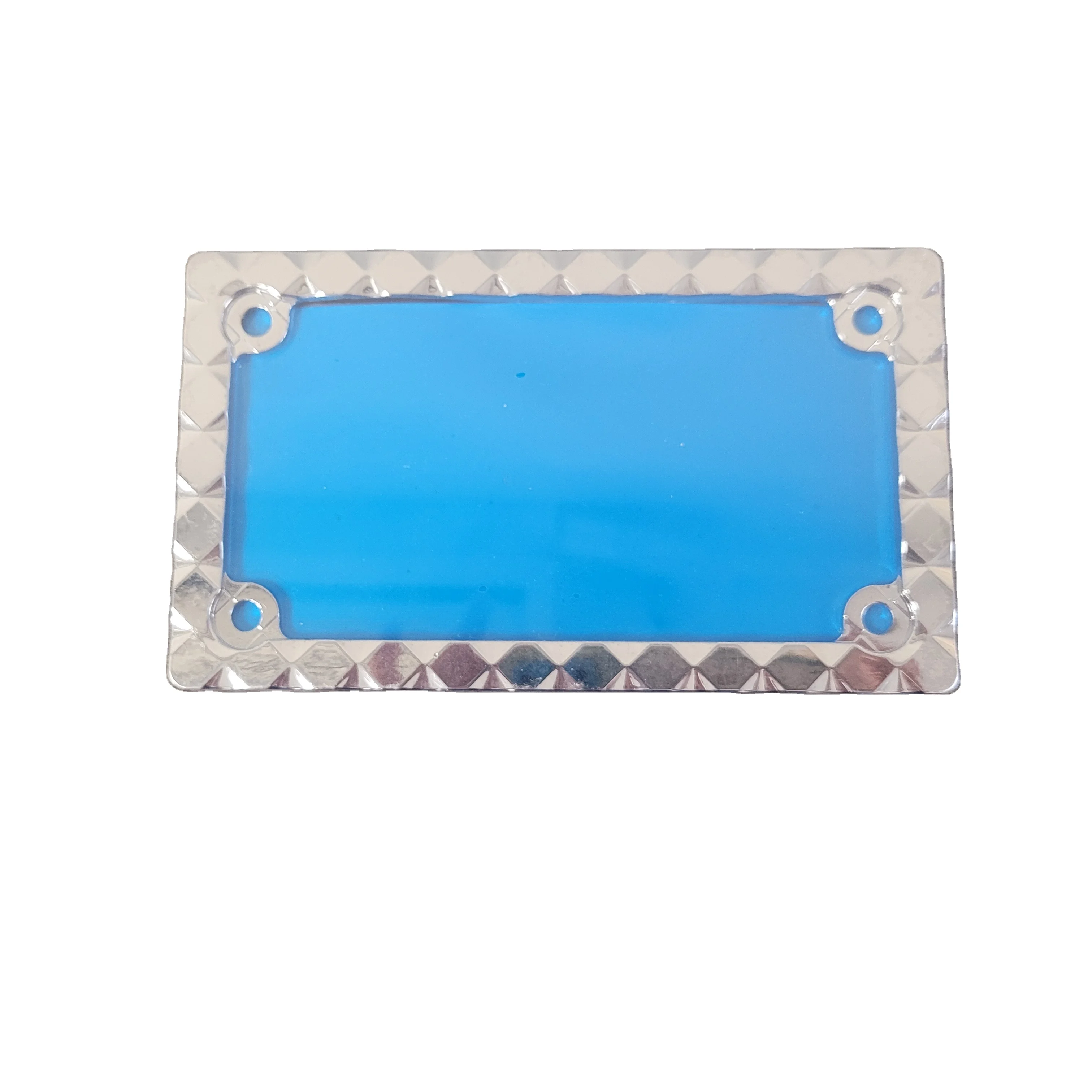 Мотоциклетный серебряный алмазный номерной знак для городских исследователей