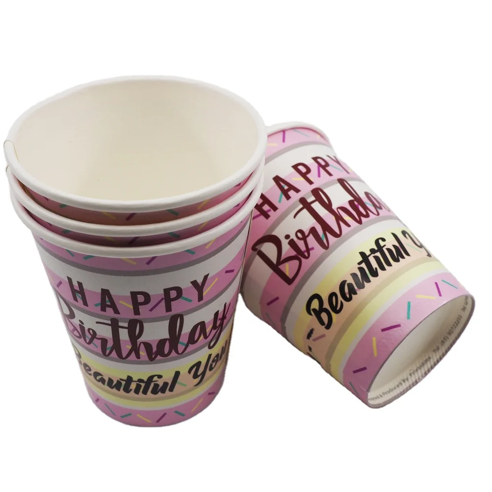 
Биоразлагаемый однослойный бумажный стаканчик для семейной вечеринки с 1 млн OEM емкостей 