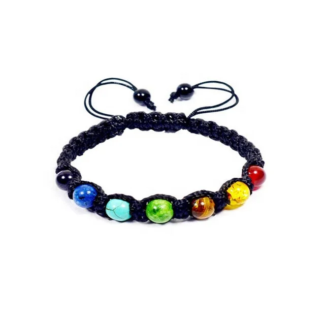 Лидер продаж, браслеты из 7 бусин чакр для исцеления: браслет чакр для женщин: производитель, оптовый продавец и поставщик