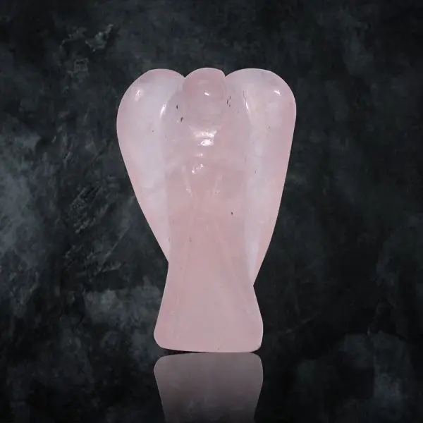 best selling natural agate stone healing crystal seven chakra bonded gemstone carving small angel wings for sale