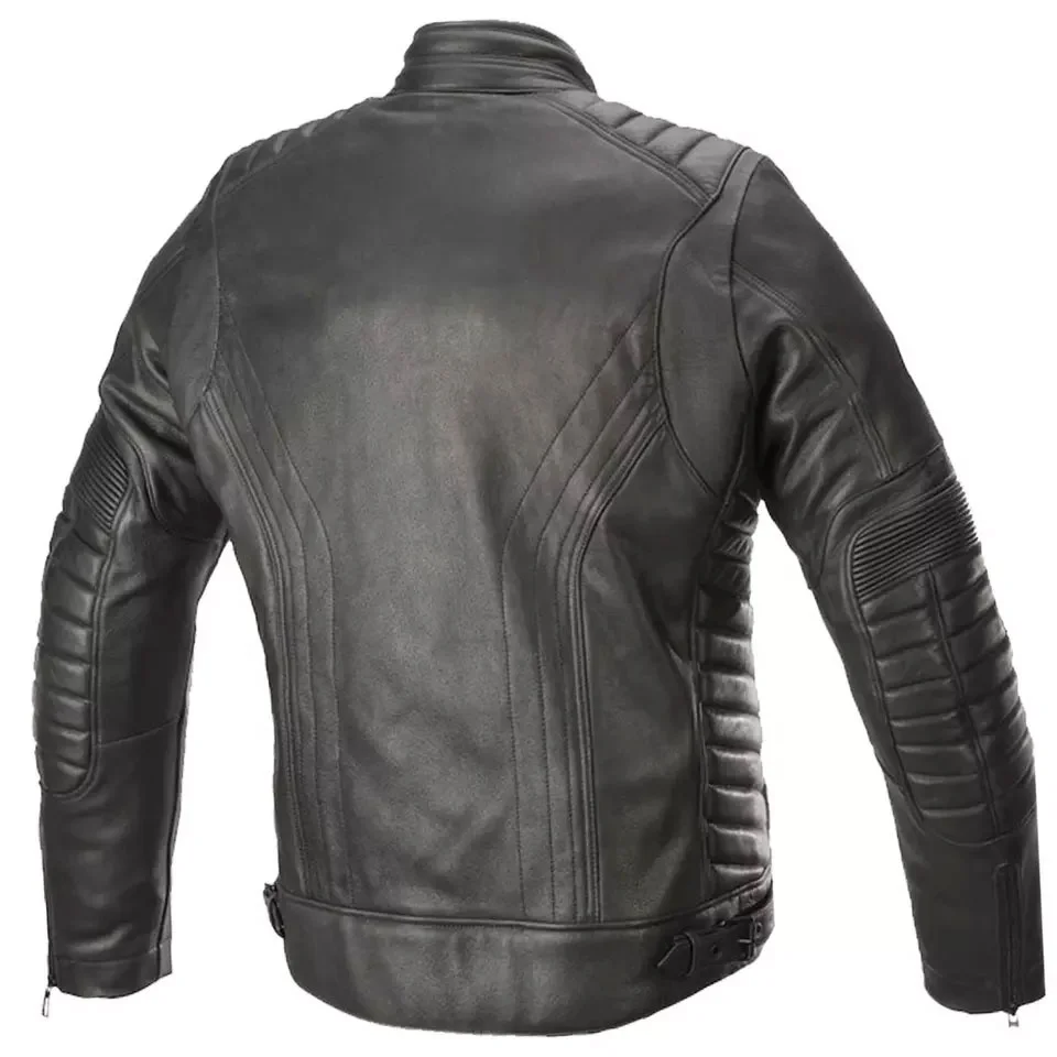 European And American Large Size Autumn And Winter New Mens Jacket Leather Black motorcycle jackets motocross	 Motorcycle & Auto