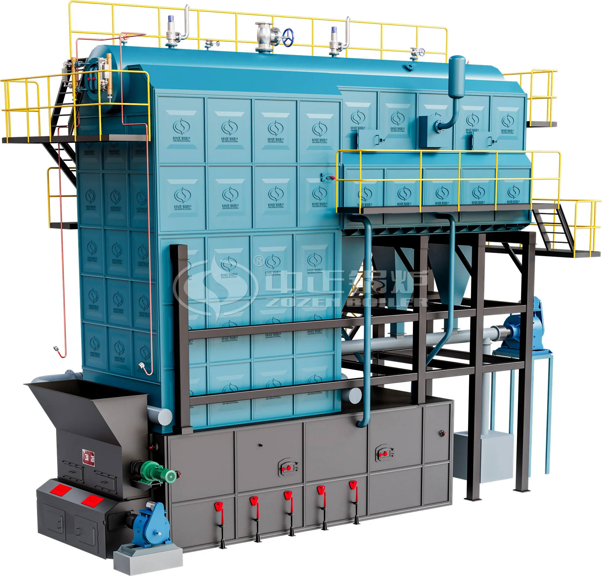 Advanced technology wood pellet fired steam boiler 15 ton for food industry