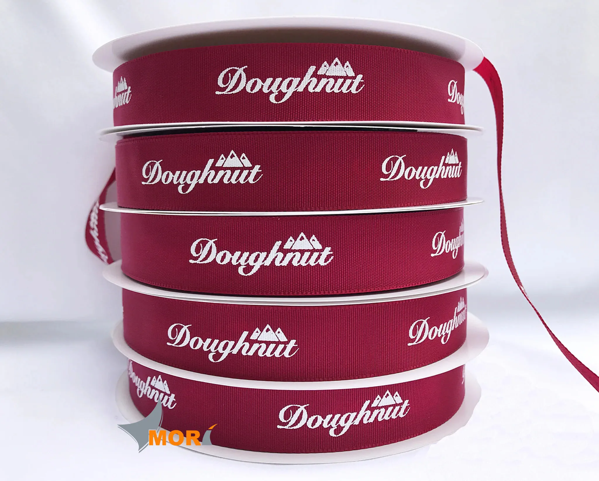 MORI Silk ribbon gift ribbon with embossed logo brand Viet Nam factory Decorative Ribbon With Personalized Logo Celebrate