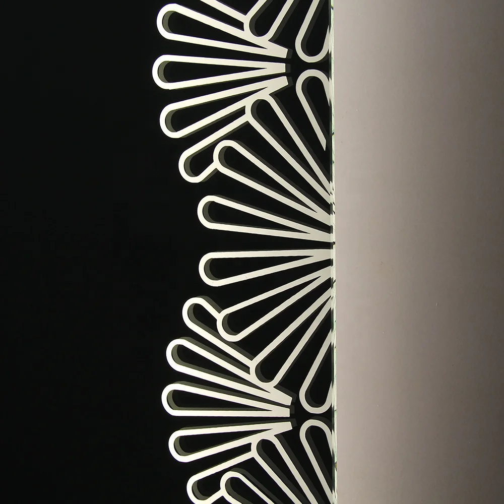 Hot Selling Customized Wall Mounted Bathroom Bedroom Dressing Mirror Touch Sensor LED Makeup Mirror