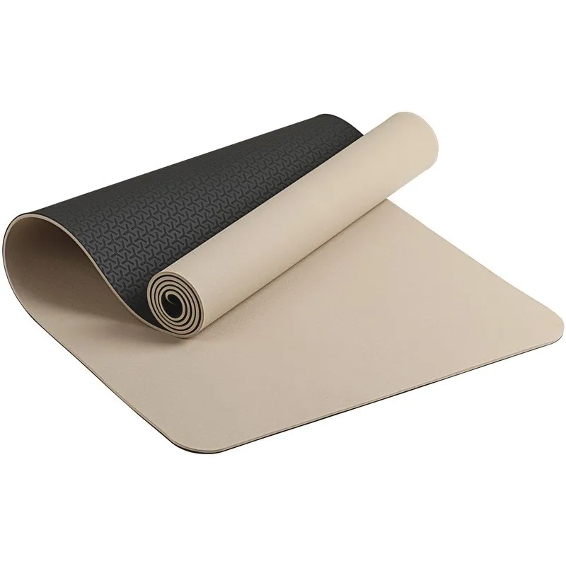 SN Hot Selling Custom Printed Yoga Mats Eco Friendly Gym Matting Instructional Non-Slip TPE Yoga Mat With Logo Strap