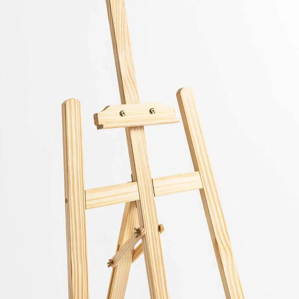 Large Easel 150cm Painter Pine Wooden Easel Adjustable Drawing Height for Studio Easel