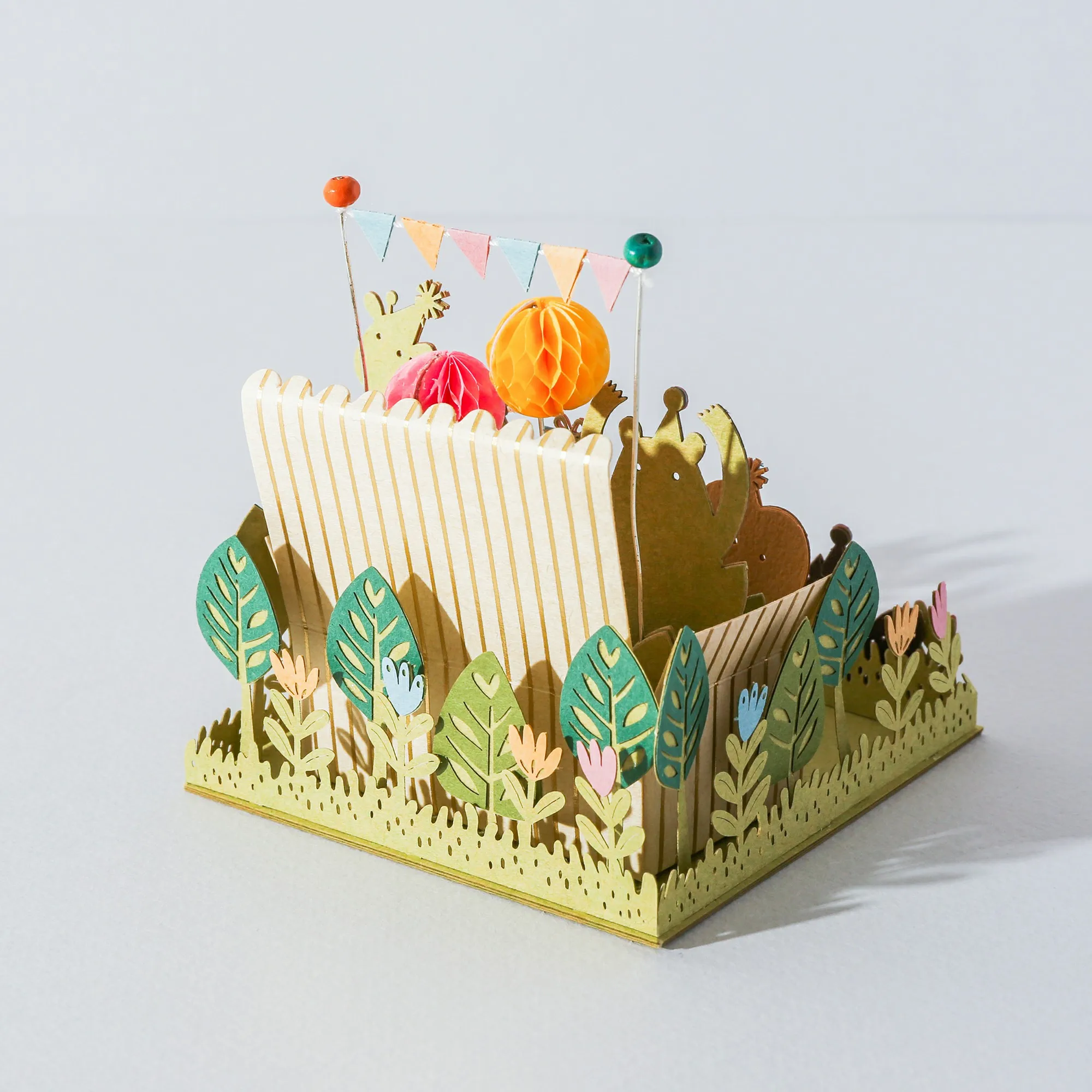[4R] Handmade Animal Birthday Decoration Party DIY Miniature Paper Kit