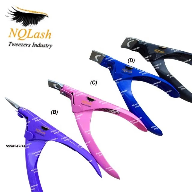 Professional Nail Art Manicure Tool Acrylic False Nail Tip Colorful Clipper Cutter Stainless Steel NQLASH Tweezers