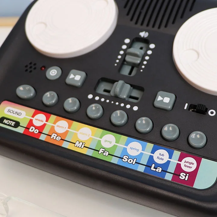 Kids music synthesizer smartphone enabled music creation Portable DJ Controller Toy for children