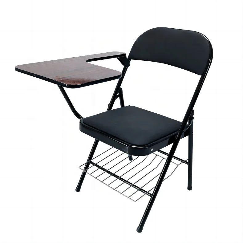 China heavy duty padded commercial foldable lifetime pu steel ergonomic folding office furniture table chairs with cushion