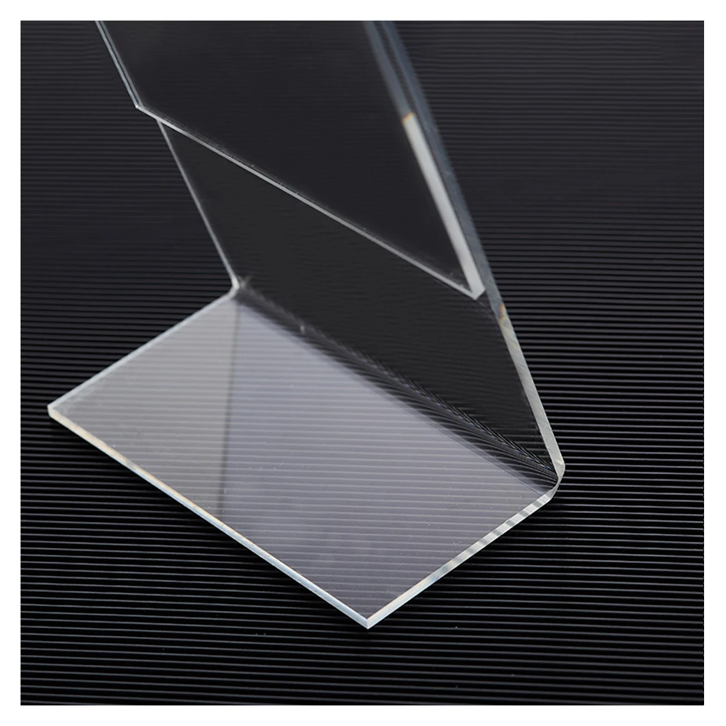 Custom A4 A5 A6 L-Shape Acrylic Desktop Display Stand Sign For Advertising Display