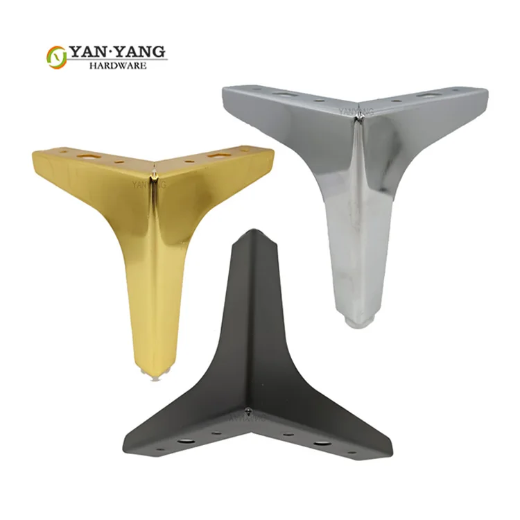 YANYANG iron sofa legs Factory 150mm 6inch Metal Living Room Parts Golden Furniture Couch Leg For bed