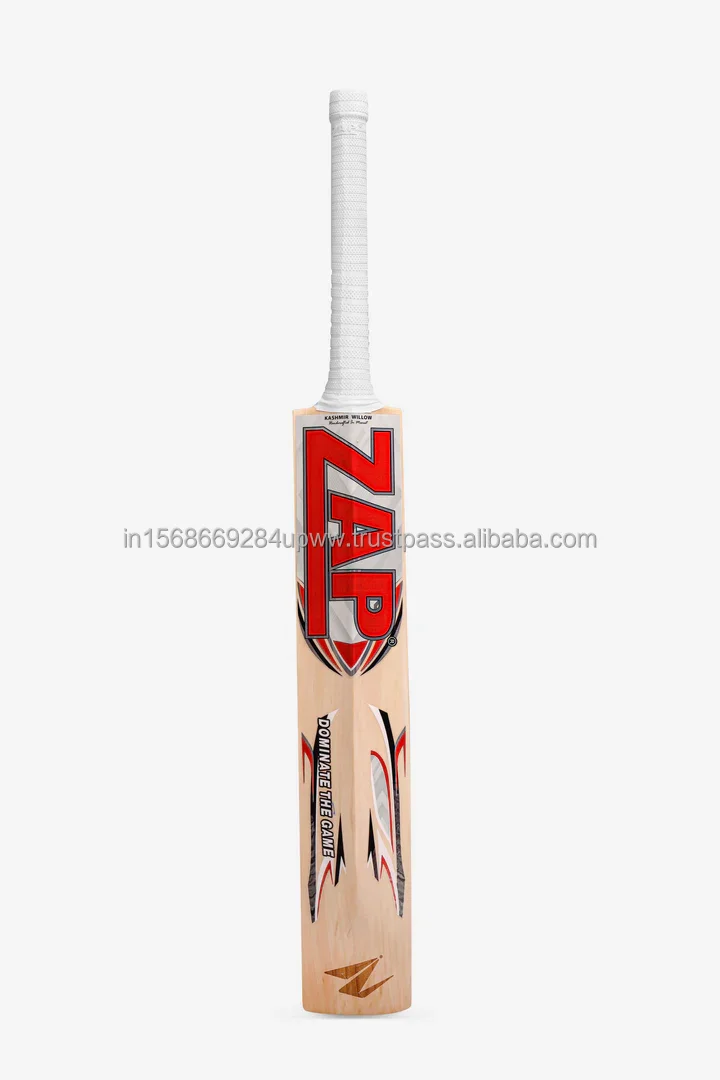 Finest Grade Handmade ZAP Drive Kashmir Willow Bat Cricket Ready Bulk Willow Cricket Bats Available for Bulk Export