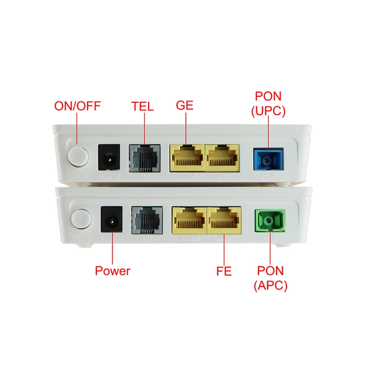 Оптоволоконная сеть OEM ODM FTTH FTTX FTTB 1GE + 1FE 1POTS XPON ONU ONT совместима с HUAWEI