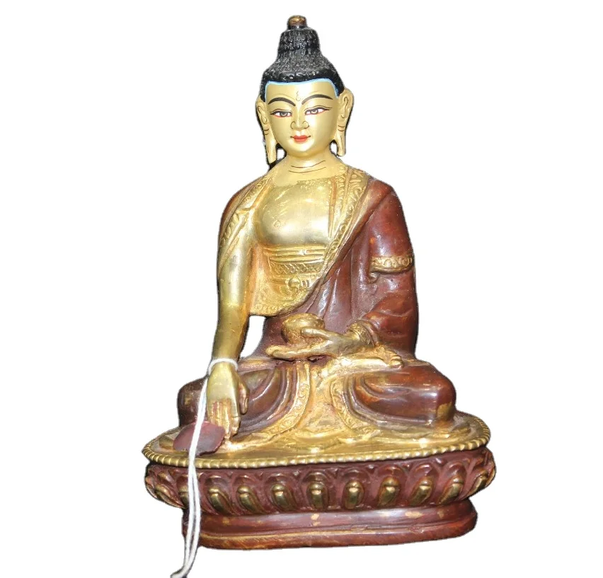 Home Decor Brass Statue Bronze Nepal Handicraft Buddha Figurine Top Quality Brass Religious SCULPTURE Metal Art for Sale