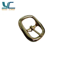 25mm copper girth polihsig custom logo belt buckle