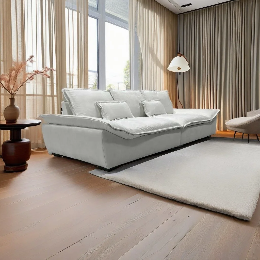 Modern Leather Sofa Set Furniture for Living Room Stylish 1+2+3 Sofa Set and Elegant Black Sofas for Contemporary Spaces