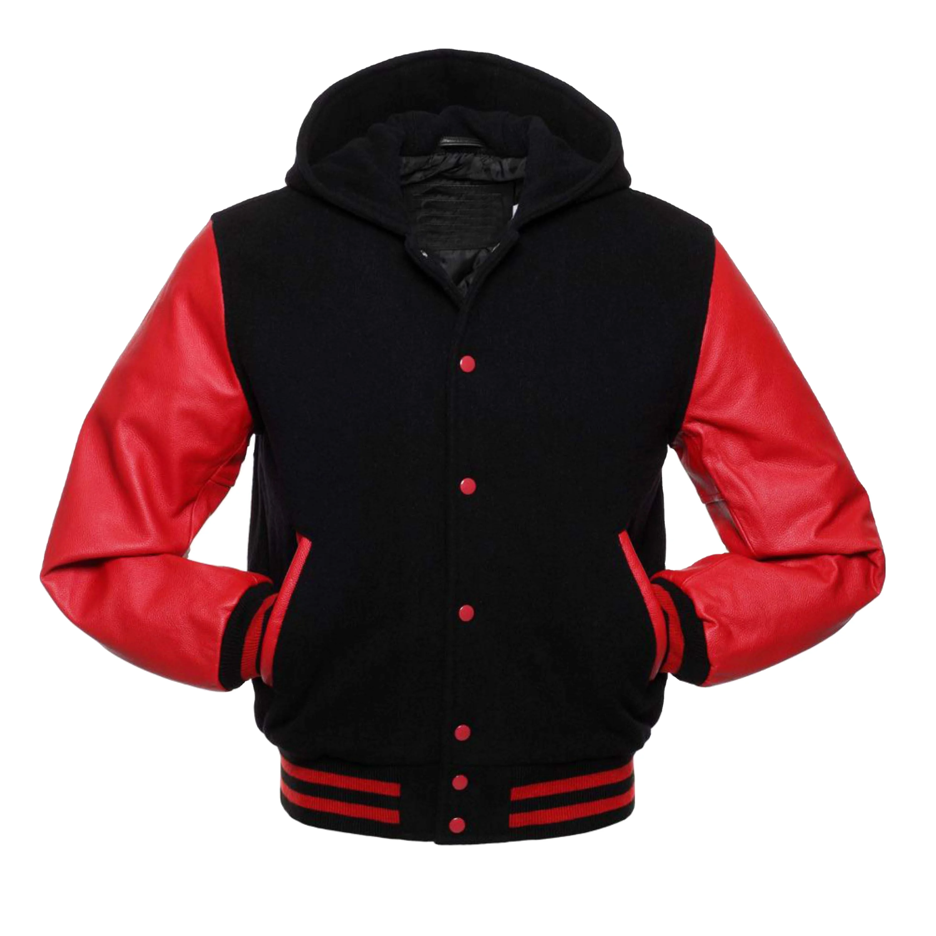 Classic Wool Vinyl Varsity Jacket - Comfortable, High-Quality, and Perfect for Everyday Casual Wear