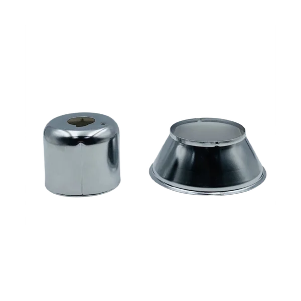 Escutcheon Pendant Cup and Skirt with Chrome, Fire Sprinkler