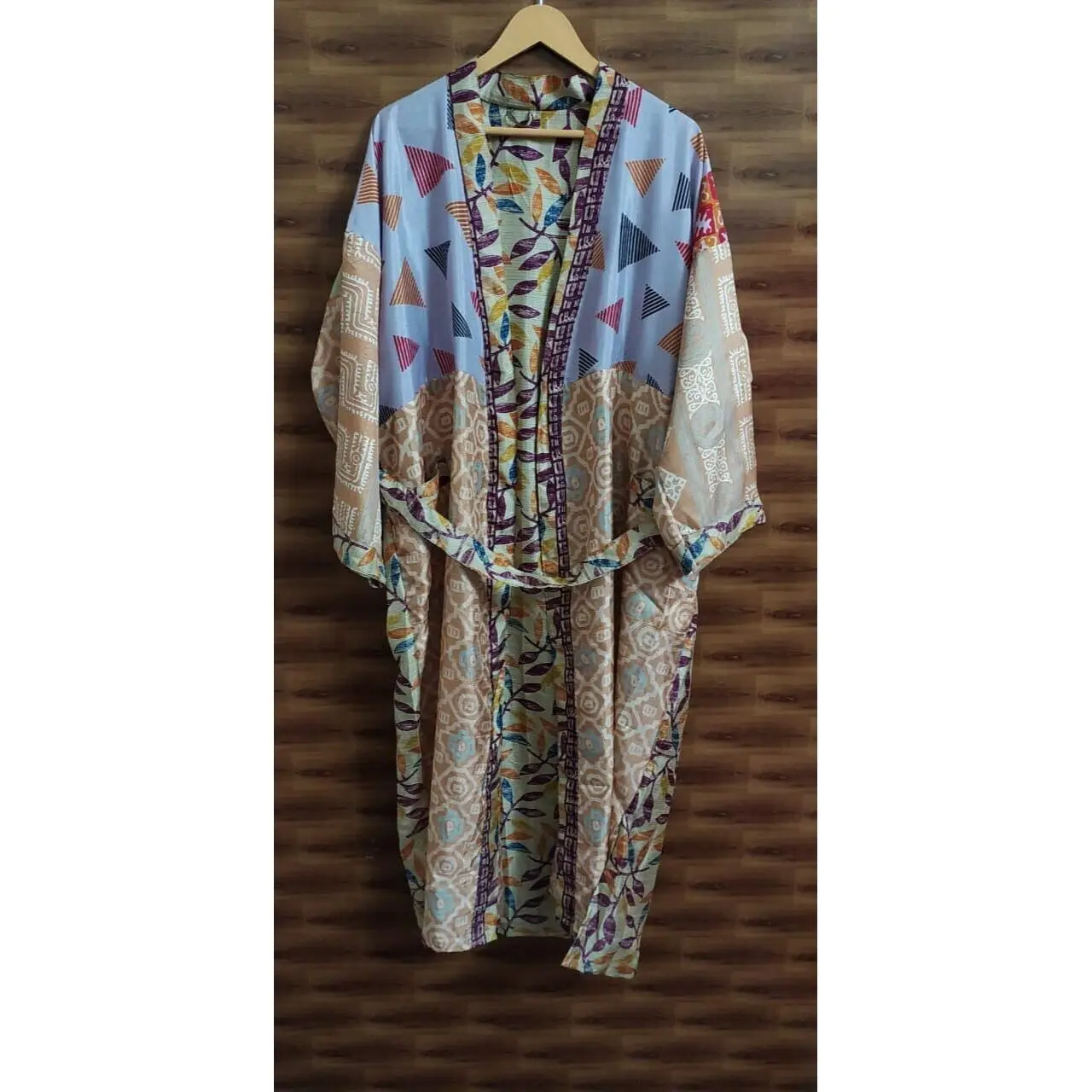 Womens Silk Kimono Dress Indian Dressing Gown Nightwear Festival Kimono Robe