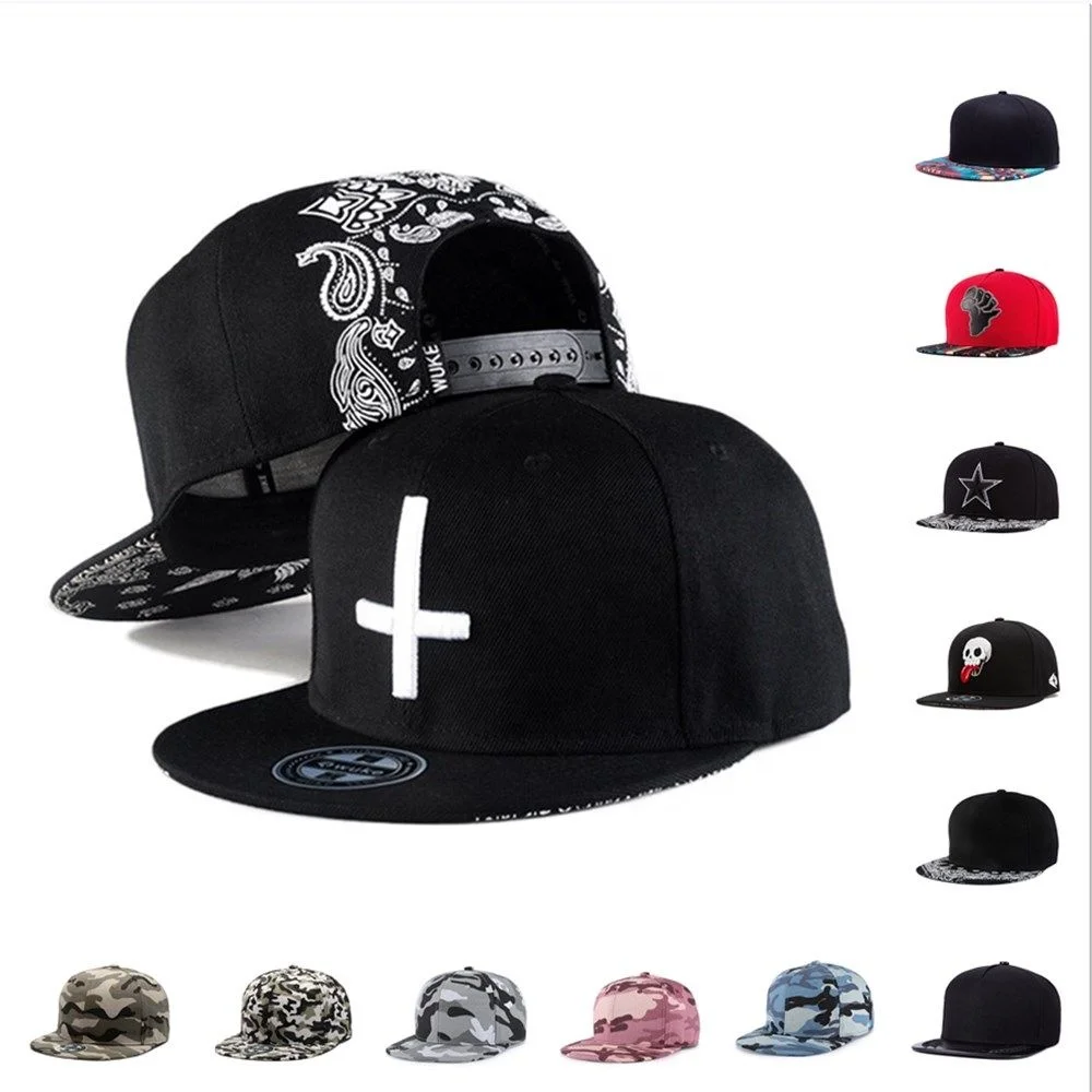  Кепки с застежкой-модные кепки застежкой в стиле хип-хоп-кепки плоским козырьком на заказ