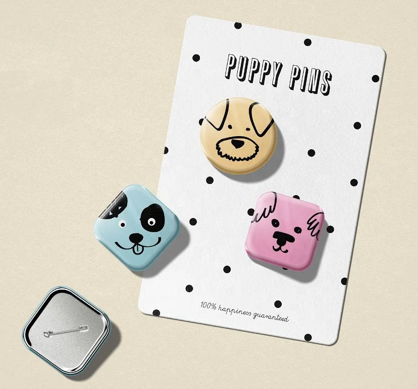 Customised Name Blank Rectangle Metal 58mm Anime Button Pin Badge Maker 44mm Button Badges