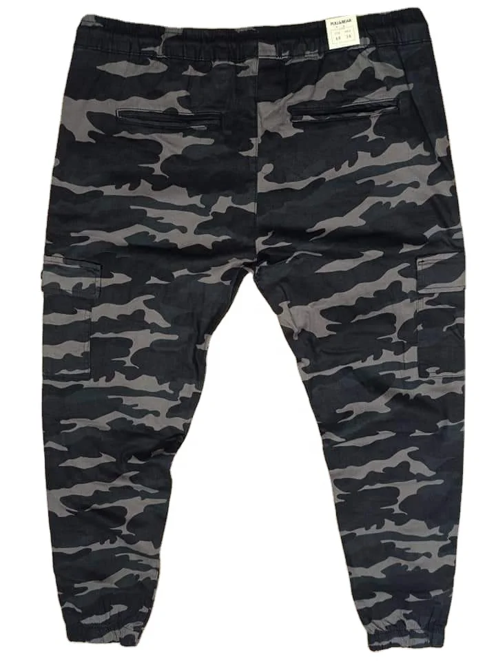 Men Camo printing Jogger pants sports wear street wearing wear pants with pocket cargo wear in cheap price high quality from BD