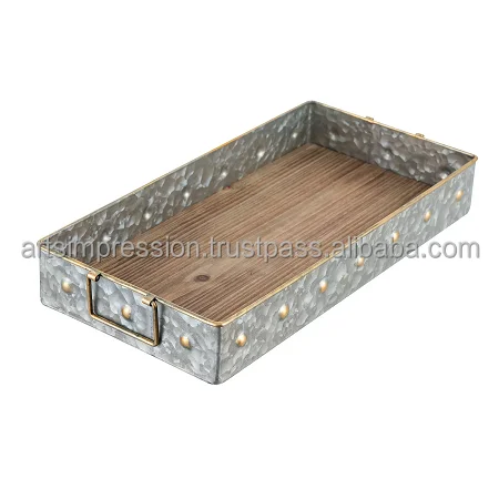 Excellent quality shiny gold polished tray etching design with fine quality aluminium iron material Hot Sale low price good item