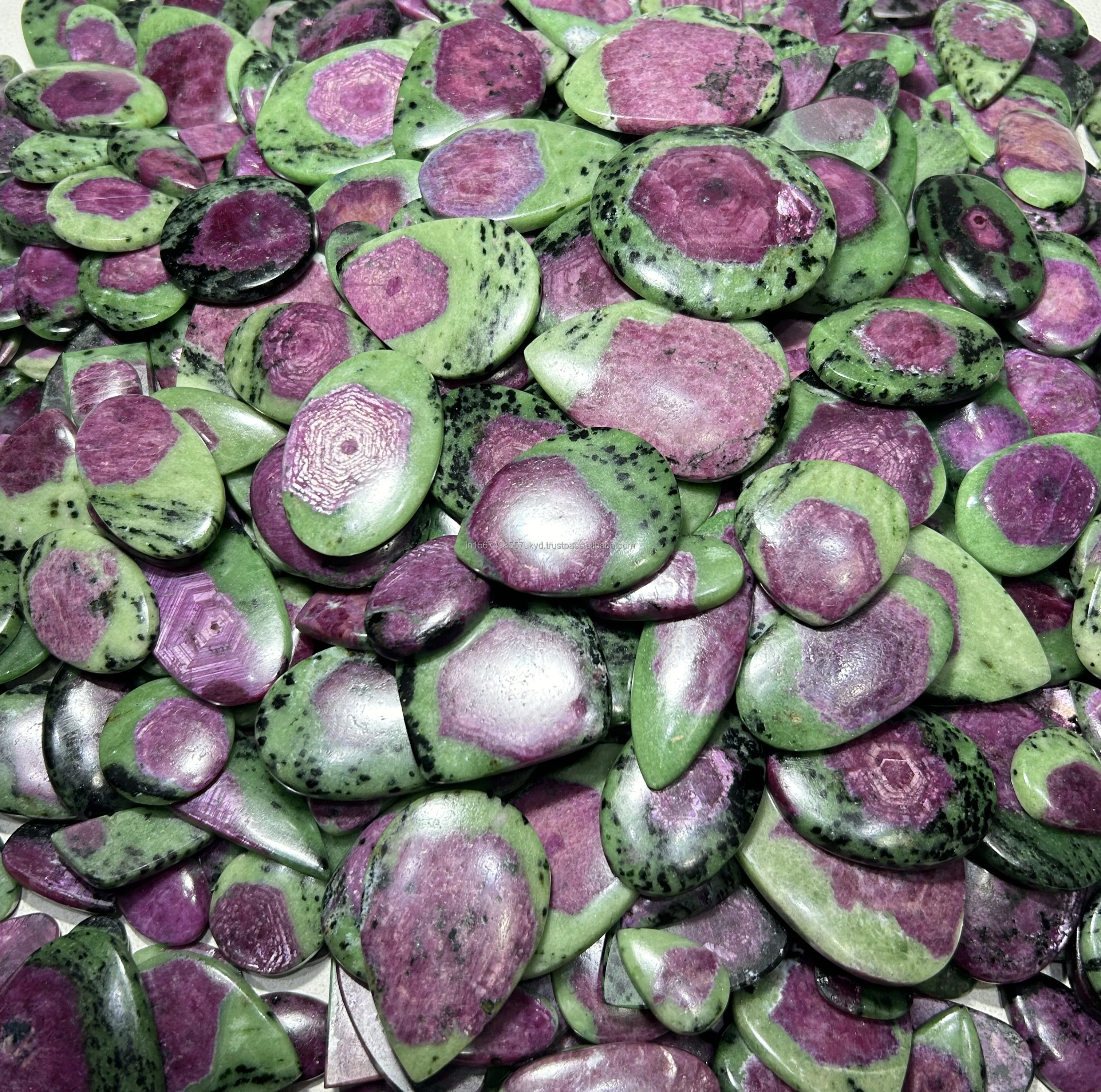 AAA+ Quality Gorgeous Natural Ruby Zoisite Cabochon Loose Gemstone Lot For Healing Jewelry Pendant Wholesale Gems & Stones Bulk