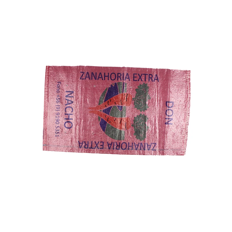 High quality customisable polypropylene PP bags 25 KG carrot corn bags