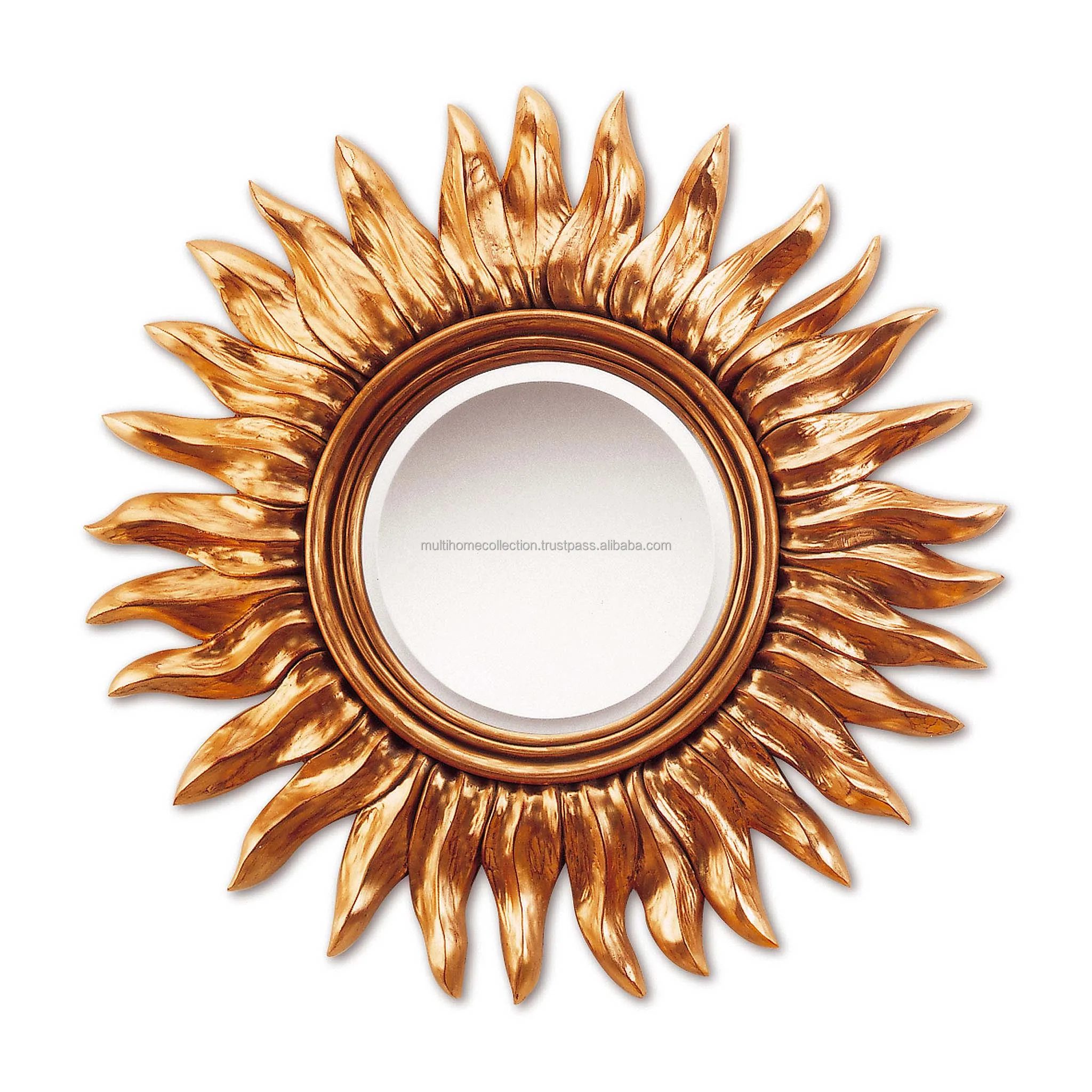 Indian Decor Antique Design Metal Wall Mirror Indoor Home Decor Living Room Wall Decor Painted Finishing Design Wall Mirror