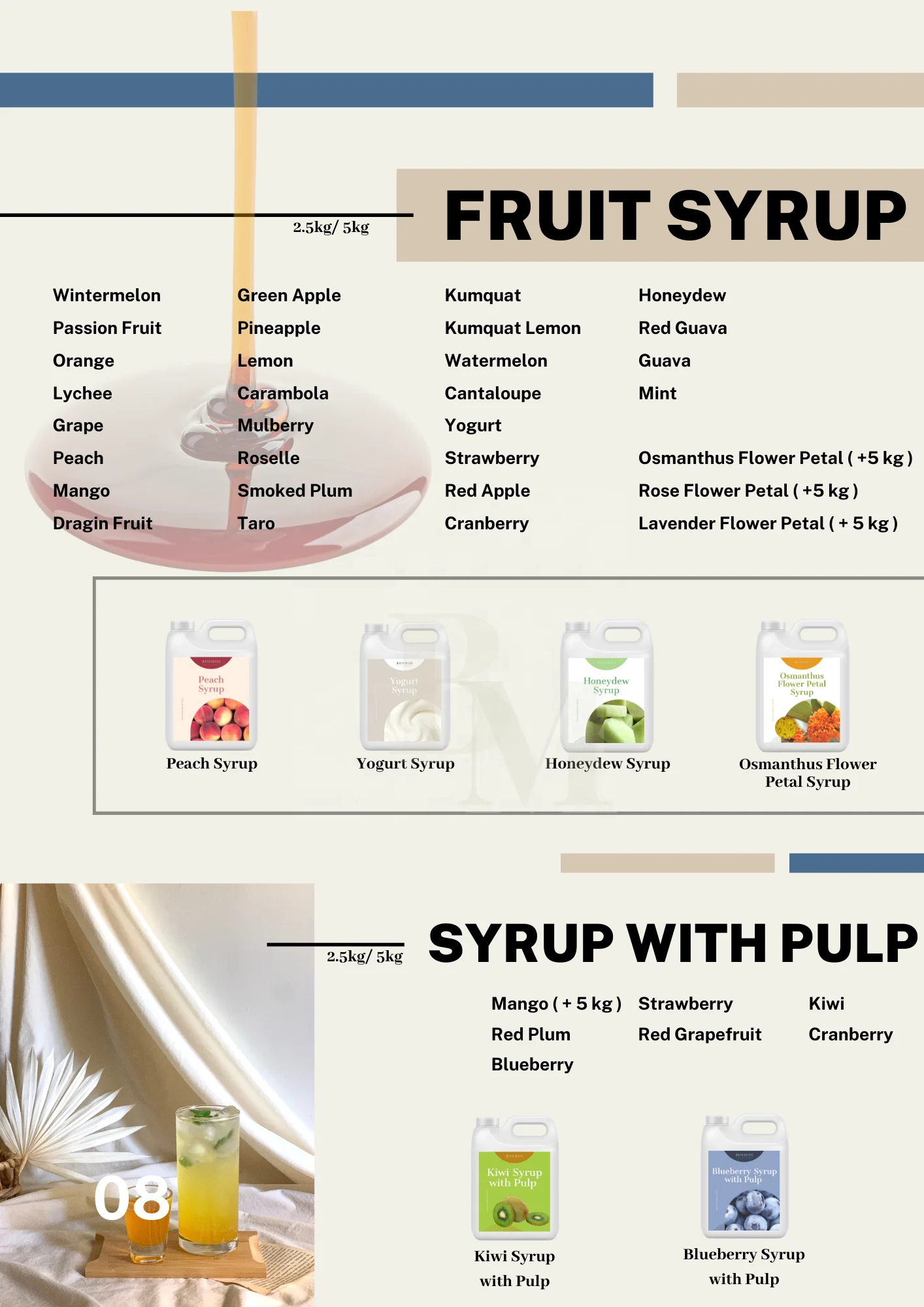 Bosmos_ Cranberry syrup 2.5kg - Best Taiwan Bubble Tea Supplier, Concentrated Syrup bubble tea