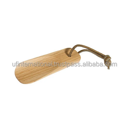 Wooden shoe horn for Wearing Shoes shot handle for customized large size and singe piece low price and sale