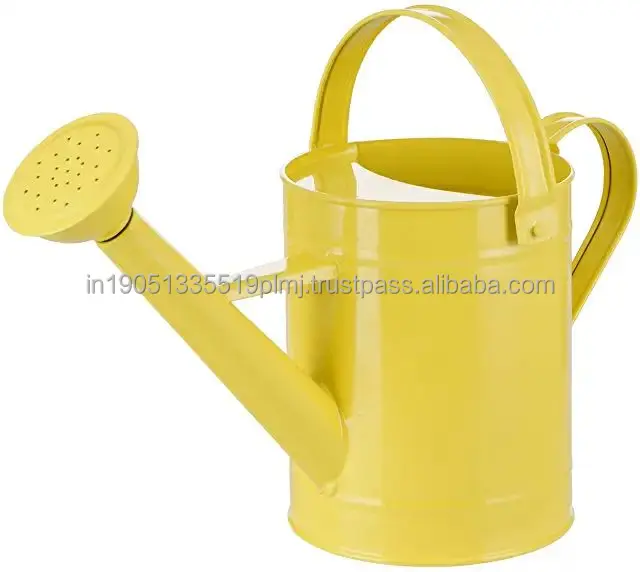 Custom Metal Garden Watering Can Galvanized Water Cans For Planting With Green Enamel watering cans For Garden and Homes