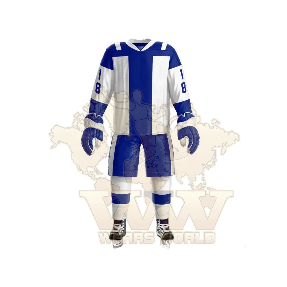 field hockey uniform Design Custom Made Embroidery Tackle Twill Hockey Jersey Professional Ice Team Hockey Uniforms