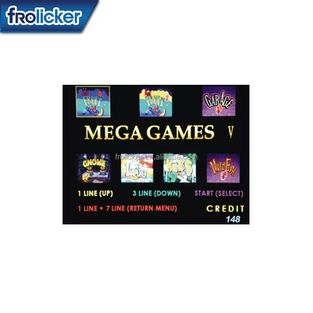 High quality video game Garage Mega 7 in 1 pcb game board hot sale tragamonedas maquina de juegos