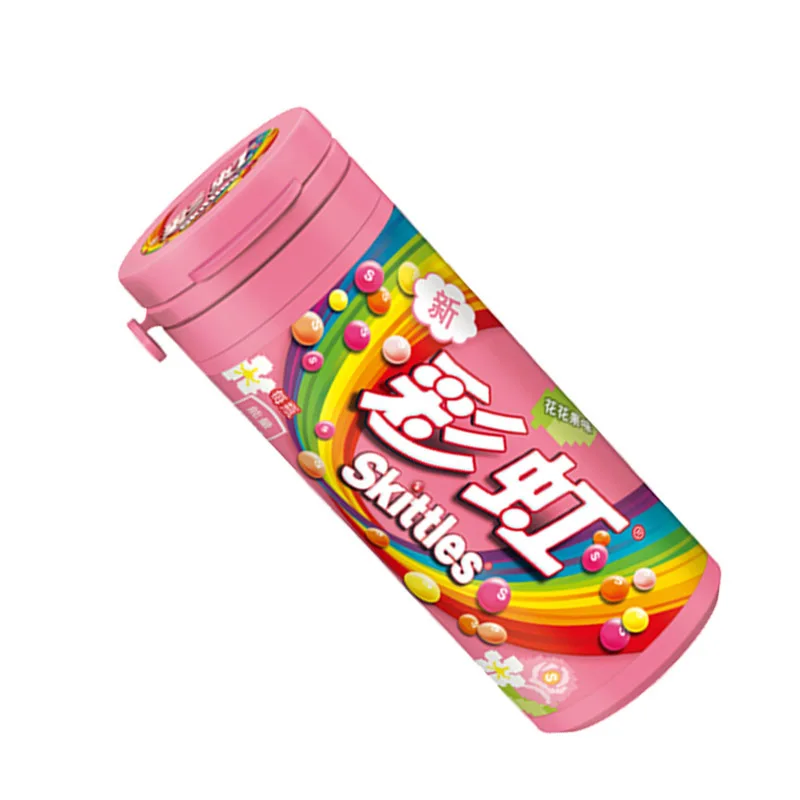 30g  fruit original colorful sour candy eat, drink and play candy original flavor skittle candy