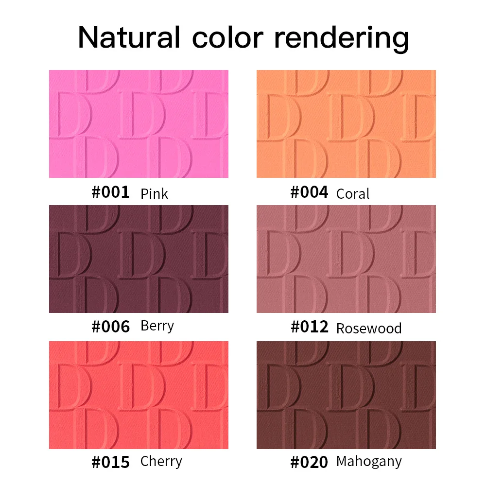Professional Cosmetic 6 Colors Makeup Blusher Rose Glow Blush Pink Palettes Wholesale