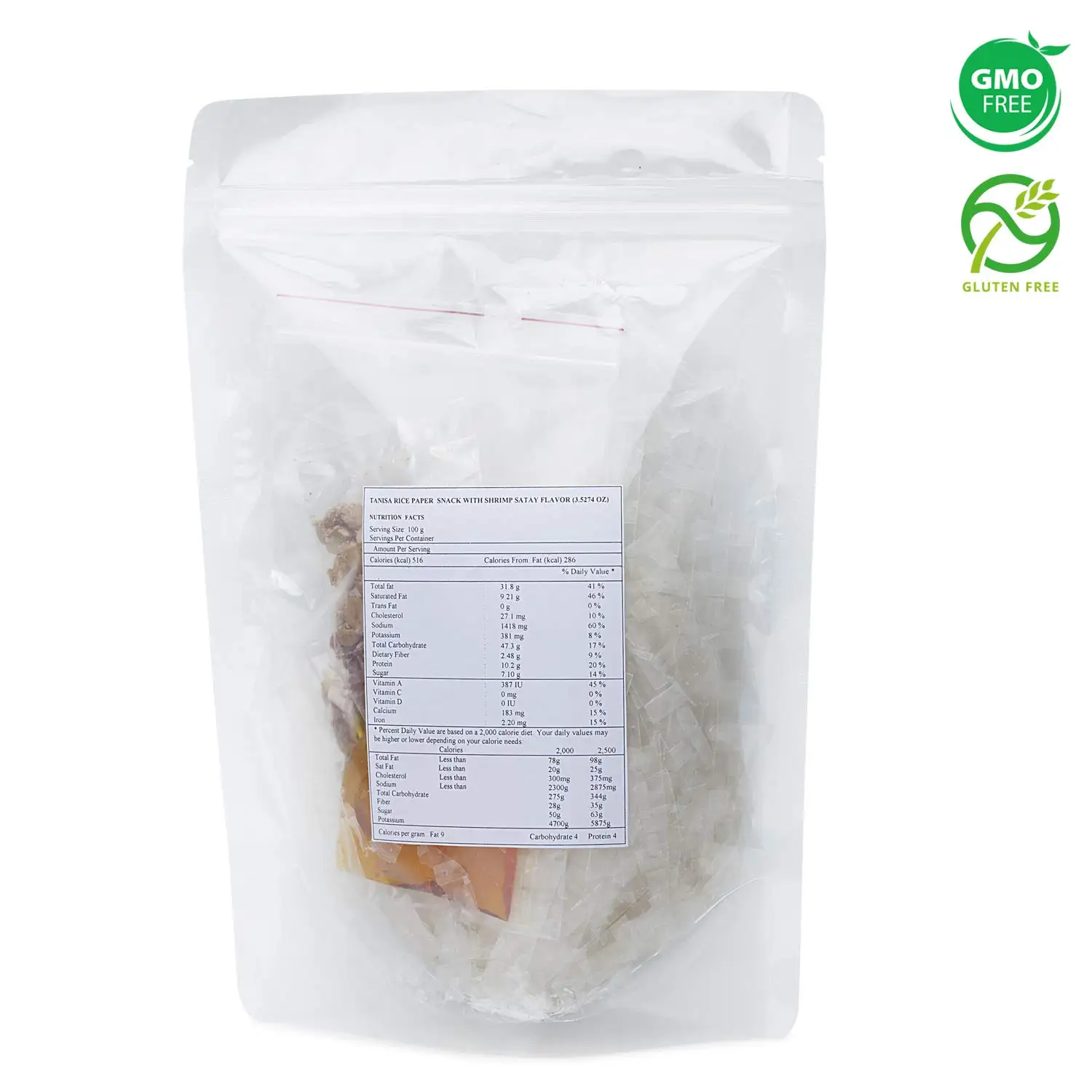 Premium Quality Best Vietnamese Street Food Rice Paper Snacks Mixed Rice Paper ISO HACCP HALAL Certification