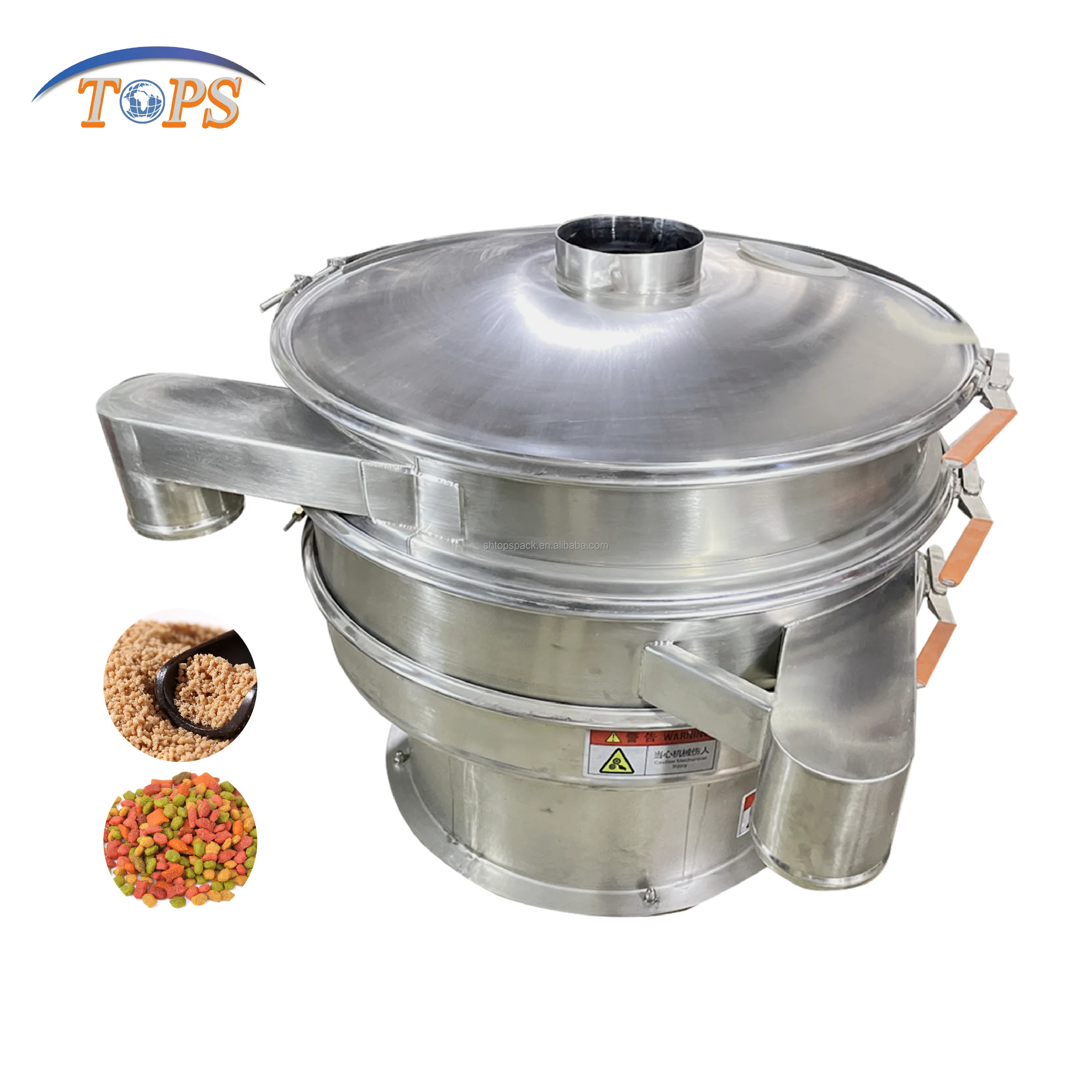 SS304/316 1200mm Vibrating Sieve Machine Pet Bird Animal Food Vibrating Sieve For Sand