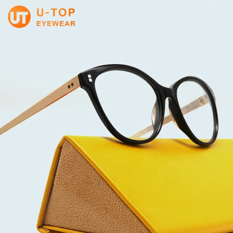 Utop винтажные кошачий глаз модные дизайнерские новые оправы для очков очки ацетатные оптические
