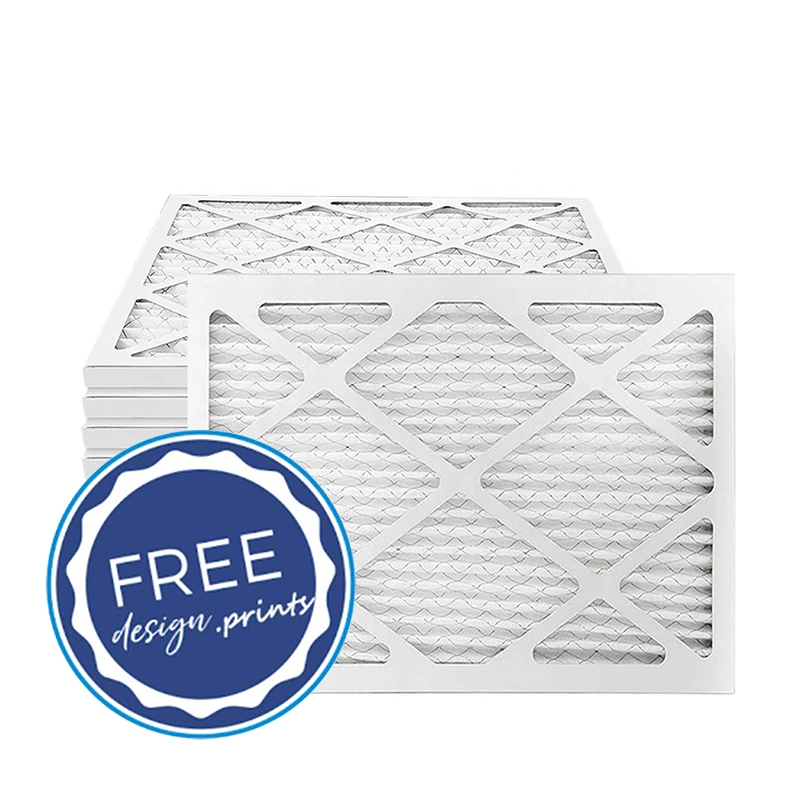 Factory Customized G4 F5 Filtration Equipment Pre Pleated pre-filtration waved air Filter for for air conditioner HVAC Furnace