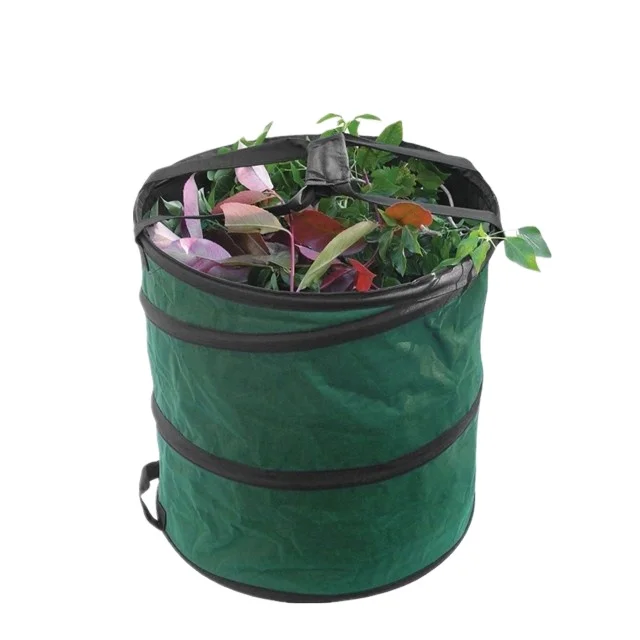 Hot Selling 100L Reusable Collapsible/Pop up Waterproof Recycle Garden Waste Leaf Bag