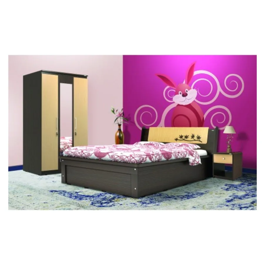 Premium quality Latest design solid wood bed wooden beds bedroom furniture for export at factory price
