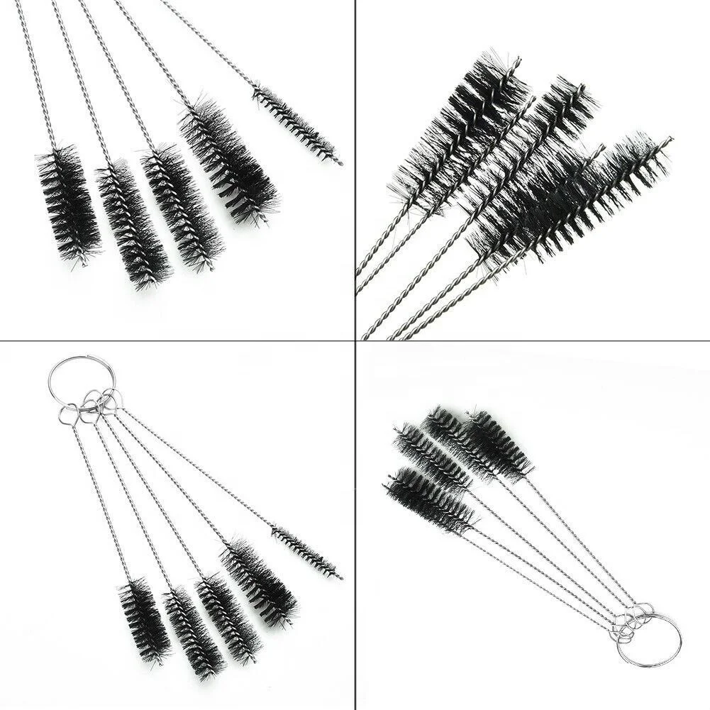 2mm+2.5mm+3mm+4mm+5mm Wire Brush Cleaning Pipe / Hole / Bore Cleaner 5 Pcs/set
