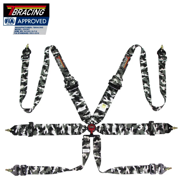 6-точечный ремень безопасности FIA для гонок
